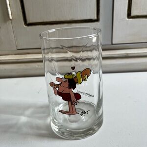 VTG 1981 Arby’s B.C. Comics Ice Age Collector Series Drinking Glass Johnny Hart